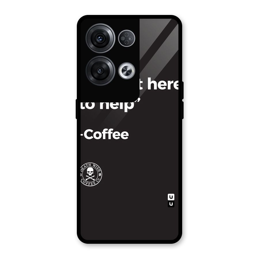 Here To Help Glass Back Case for Oppo Reno8 Pro 5G