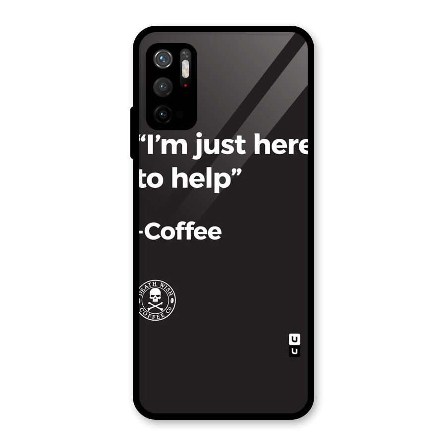 Here To Help Glass Back Case for Poco M3 Pro 5G