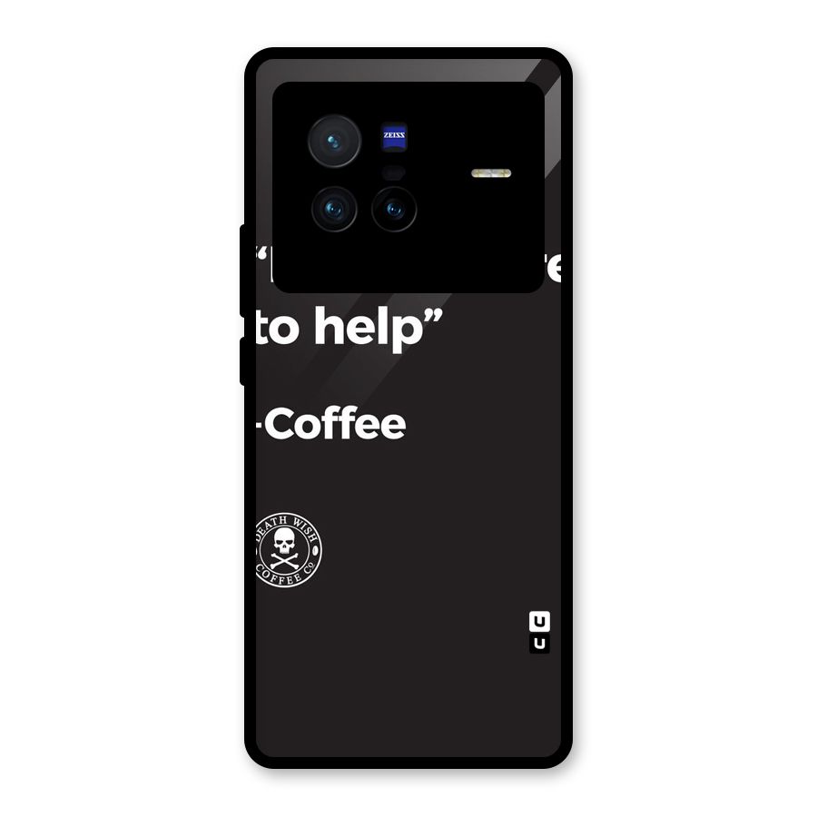 Here To Help Glass Back Case for Vivo X80