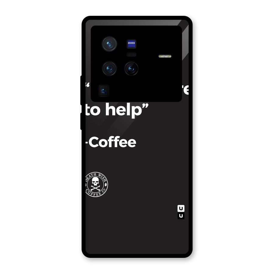 Here To Help Glass Back Case for Vivo X80 Pro