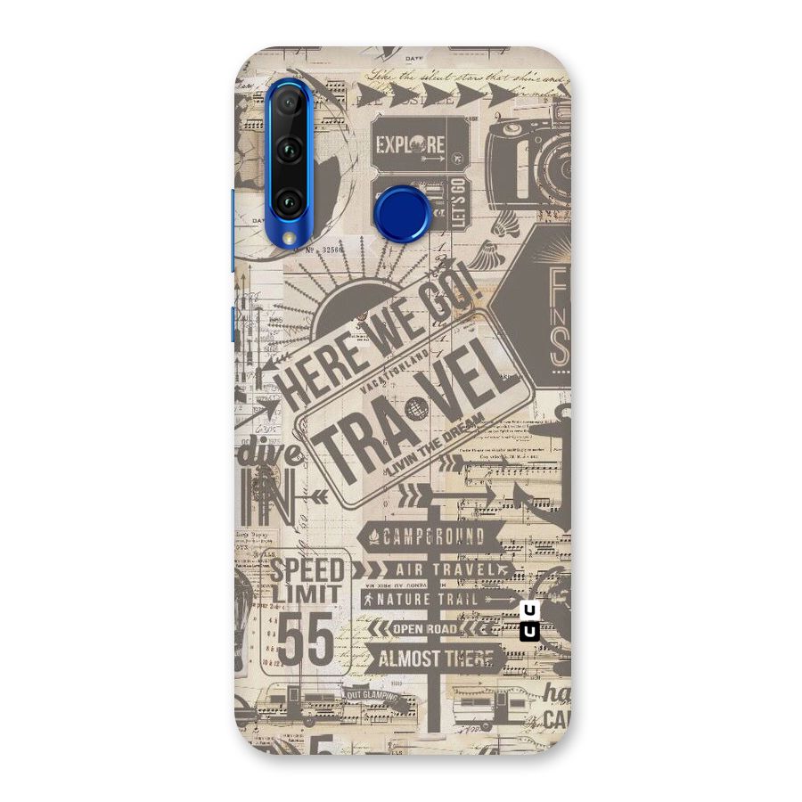 Here We Travel Back Case for Honor 20i