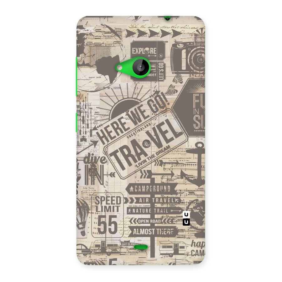 Here We Travel Back Case for Lumia 535