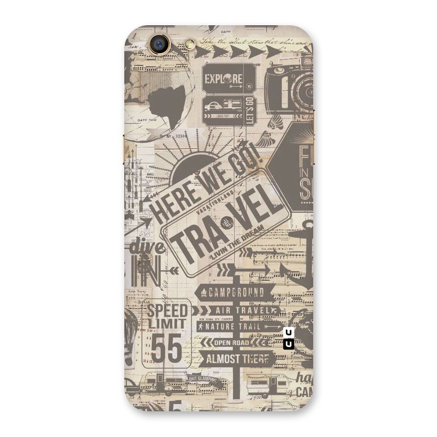 Here We Travel Back Case for Oppo F3