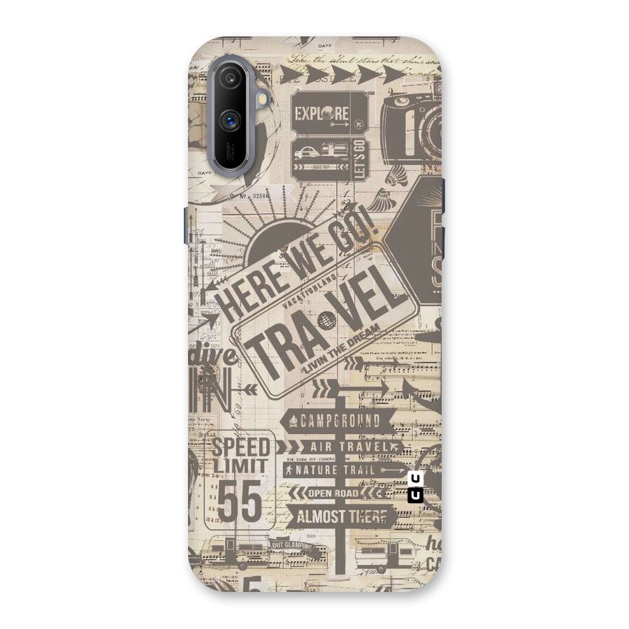 Here We Travel Back Case for Realme C3