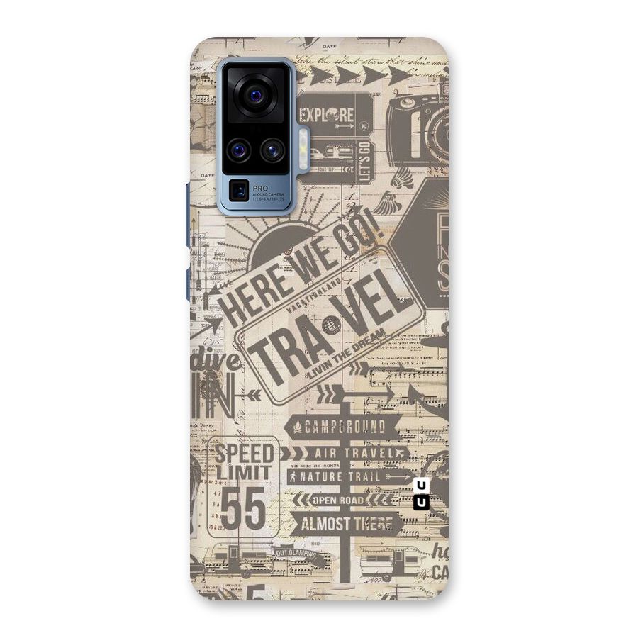 Here We Travel Back Case for Vivo X50 Pro