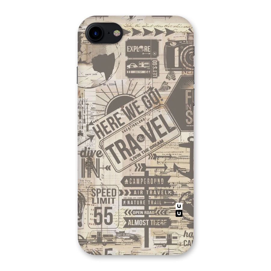Here We Travel Back Case for iPhone SE 2020