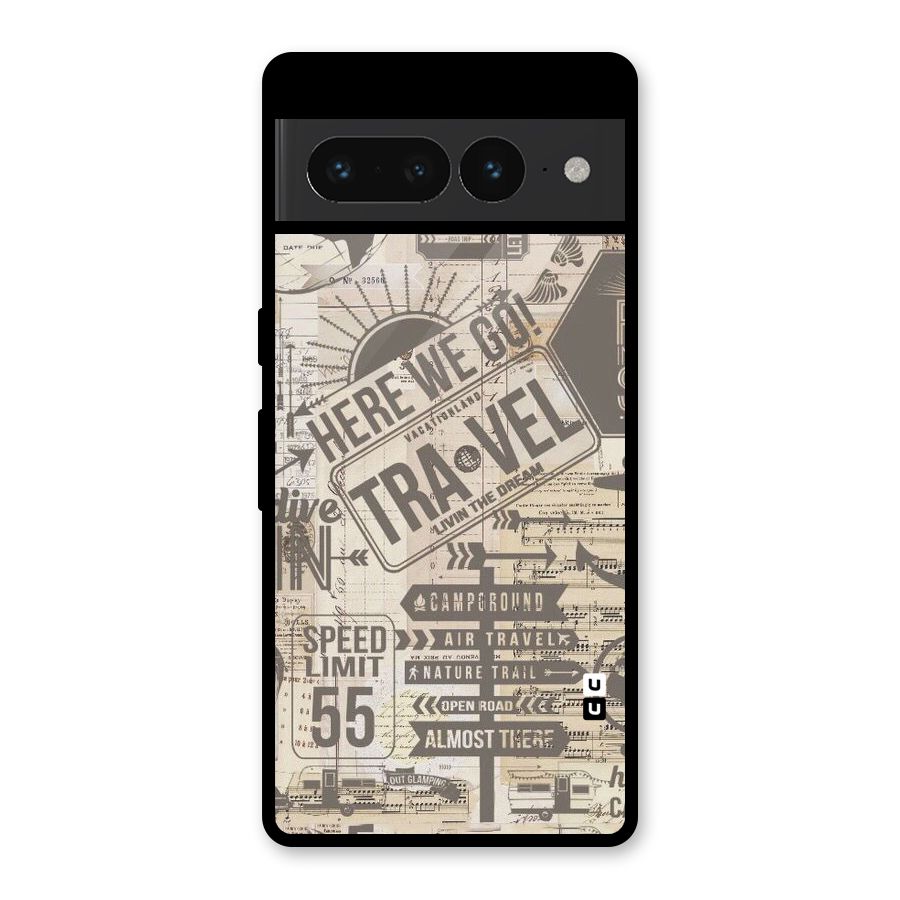 Here We Travel Glass Back Case for Google Pixel 7 Pro