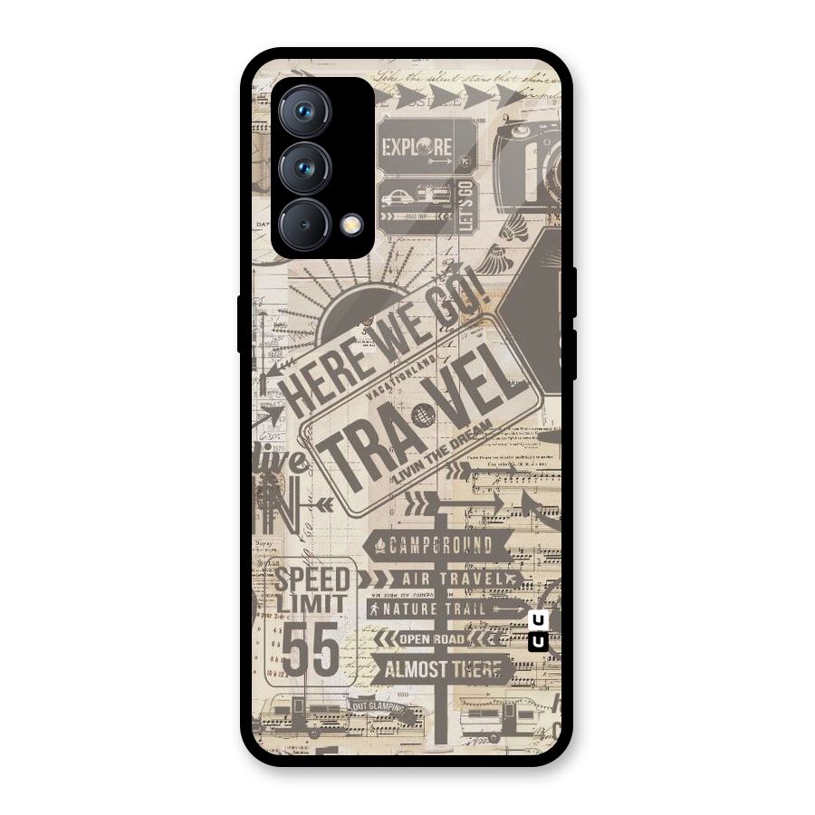 Here We Travel Glass Back Case for Realme GT Master Edition