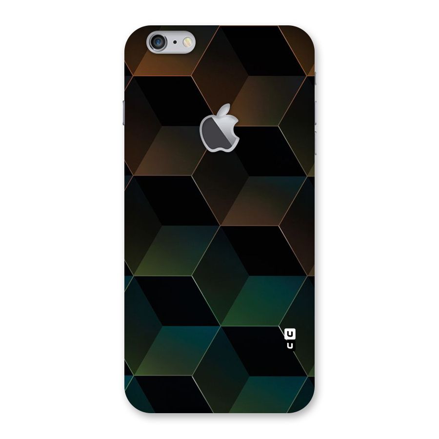 Hexagonal Design Back Case for iPhone 6 Plus 6S Plus Logo Cut