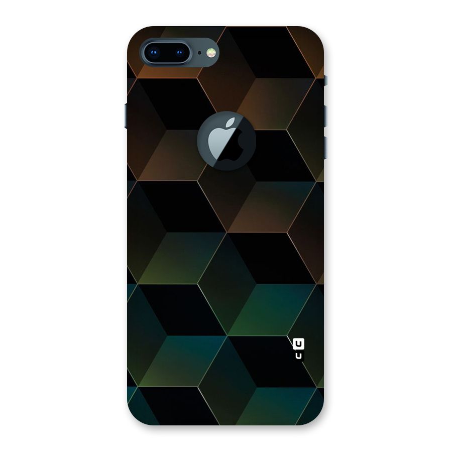 Hexagonal Design Back Case for iPhone 7 Plus Logo Cut