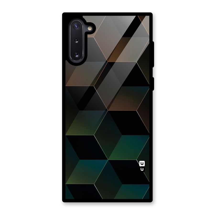 Hexagonal Design Glass Back Case for Galaxy Note 10