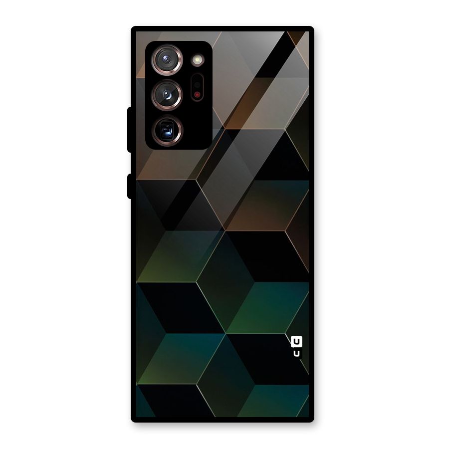 Hexagonal Design Glass Back Case for Galaxy Note 20 Ultra 5G