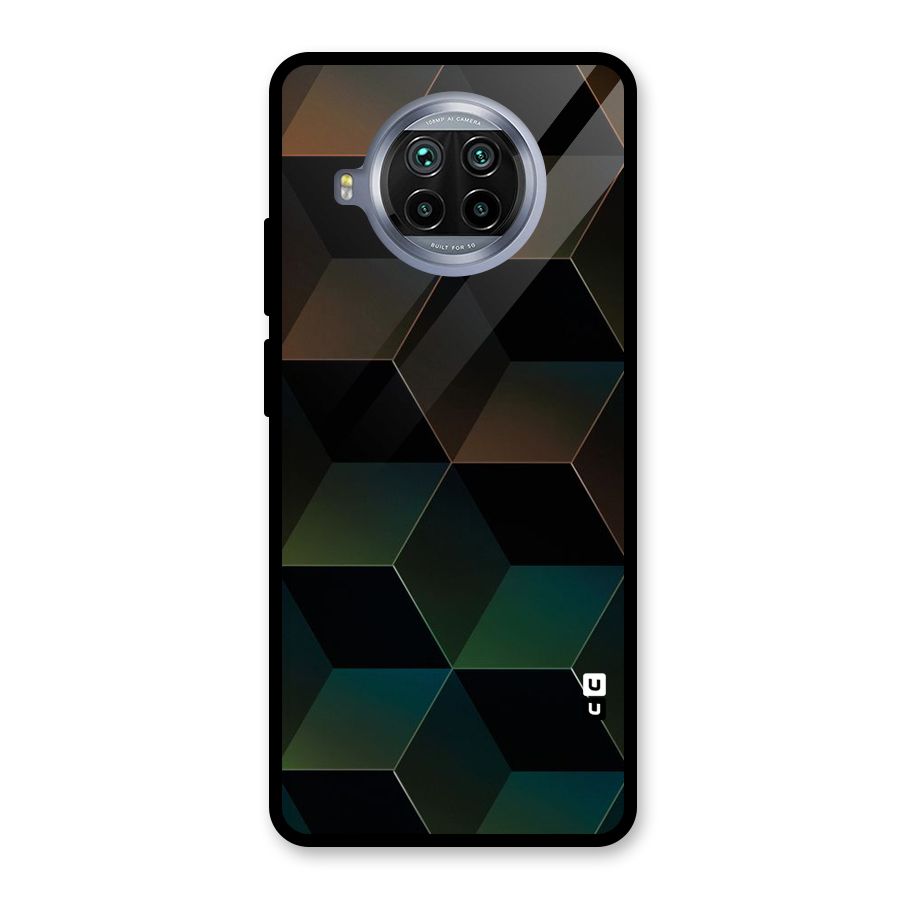 Hexagonal Design Glass Back Case for Mi 10i