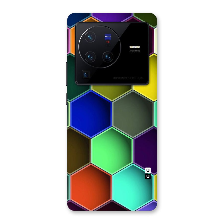 Hexagonal Palette Back Case for Vivo X80 Pro