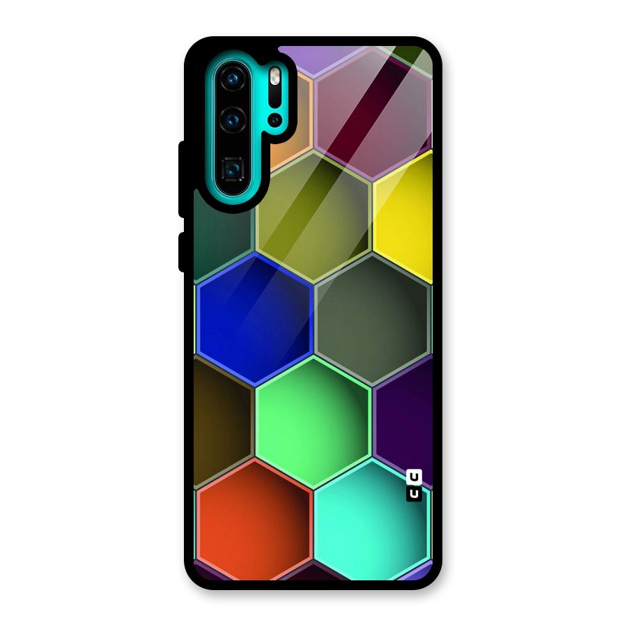 Hexagonal Palette Glass Back Case for Huawei P30 Pro
