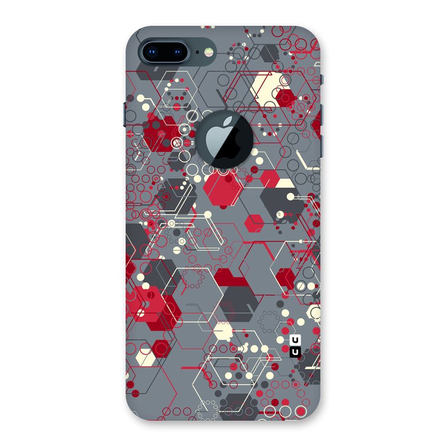 Hexagons Pattern Back Case for iPhone 7 Plus Logo Cut