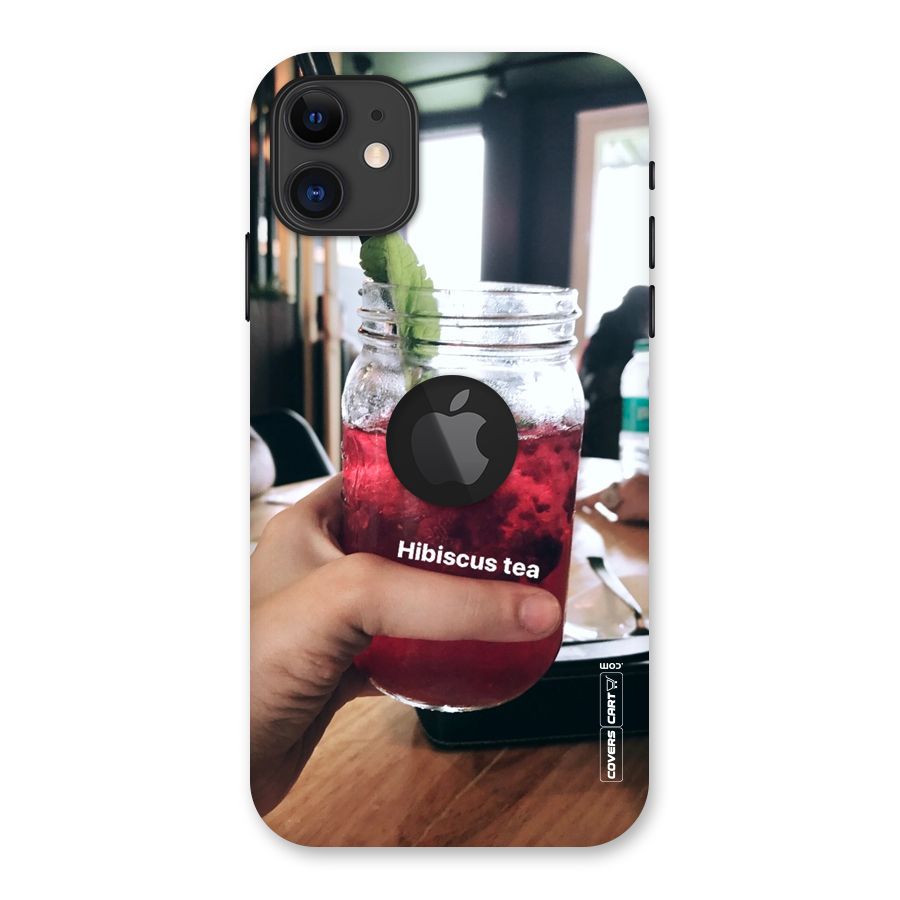 Hibiscus Tea Back Case for iPhone 11 Logo Cut
