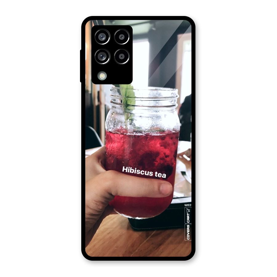 Hibiscus Tea Glass Back Case for Galaxy M53 5G