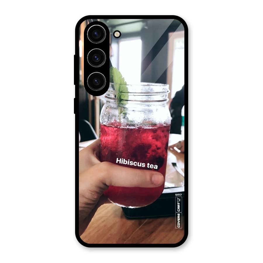 Hibiscus Tea Glass Back Case for Galaxy S23 Plus