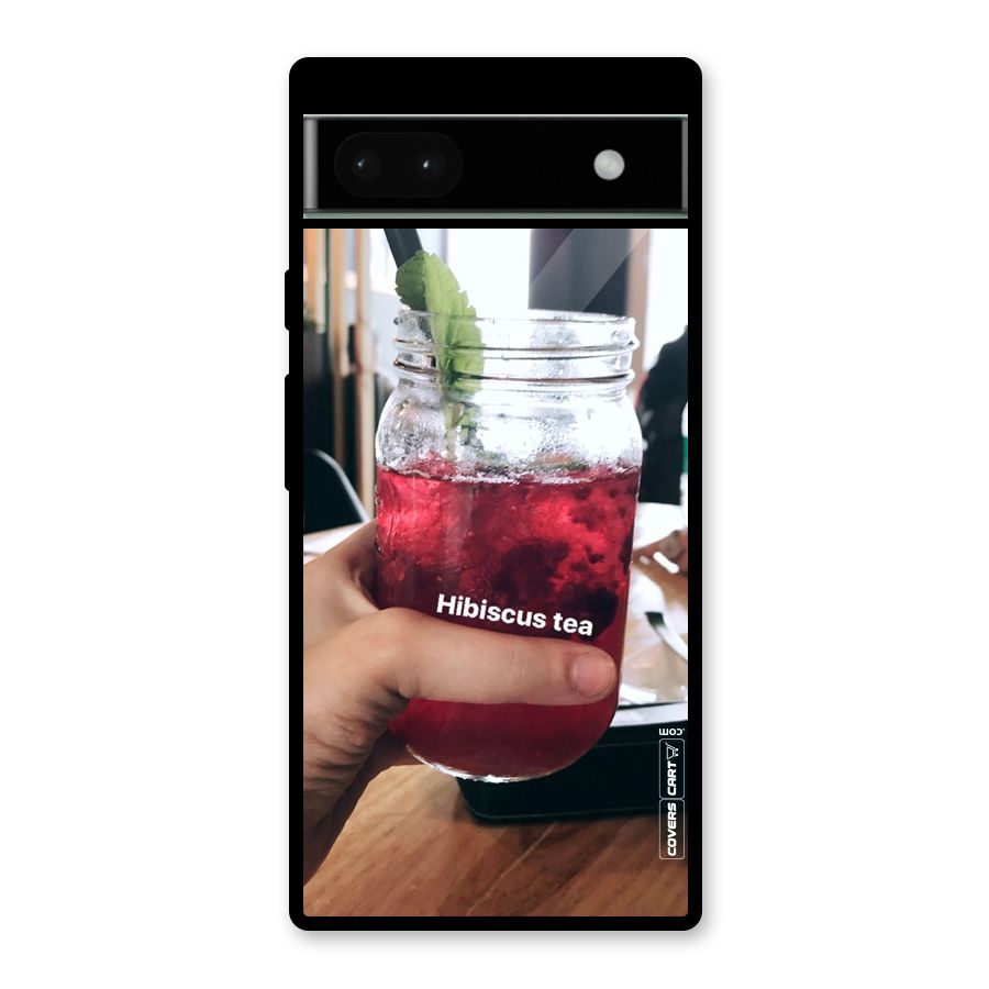 Hibiscus Tea Glass Back Case for Google Pixel 6a