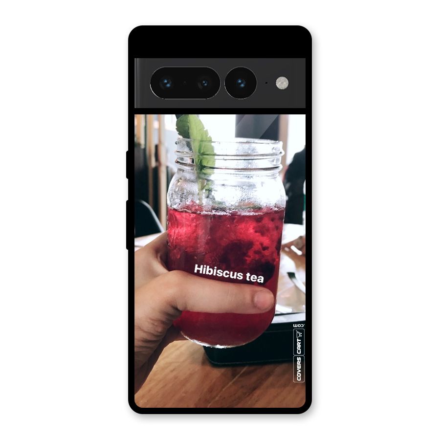 Hibiscus Tea Glass Back Case for Google Pixel 7 Pro