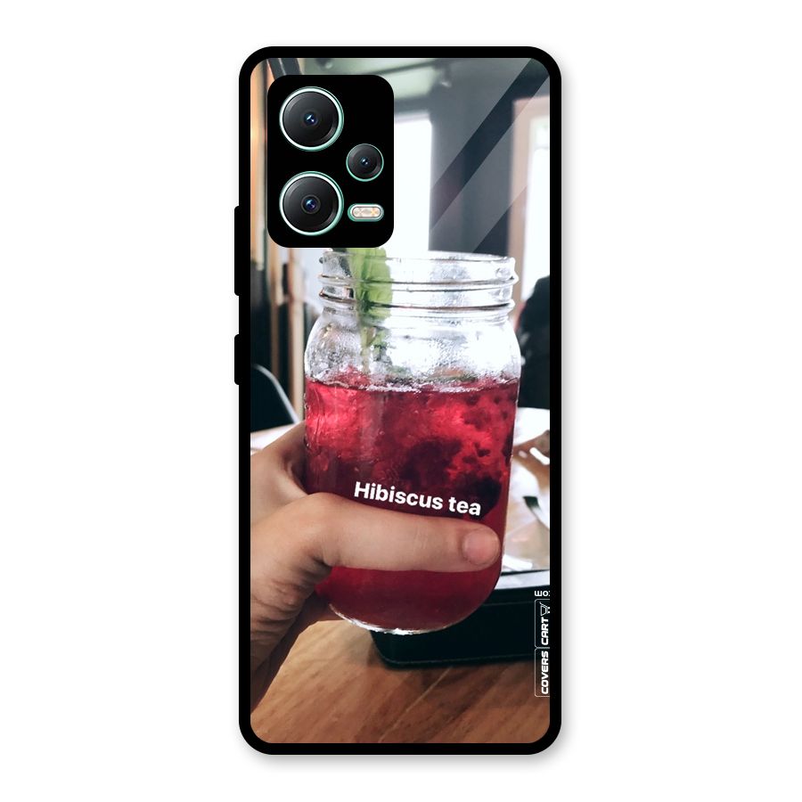 Hibiscus Tea Glass Back Case for Redmi Note 12 5G