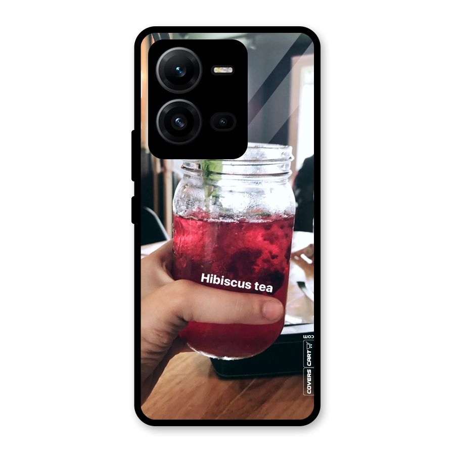 Hibiscus Tea Glass Back Case for Vivo V25