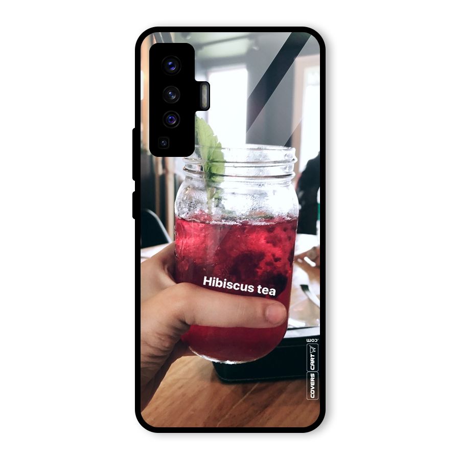 Hibiscus Tea Glass Back Case for Vivo X50
