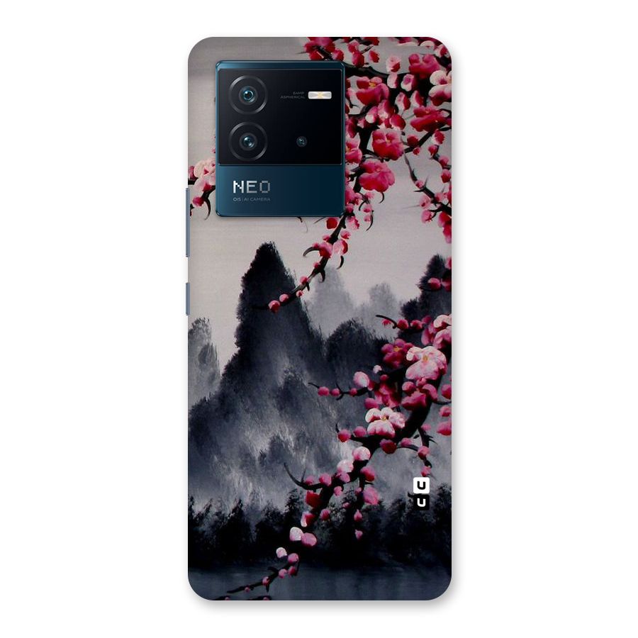 Hills And Blossoms Back Case for Vivo iQOO Neo 6 5G