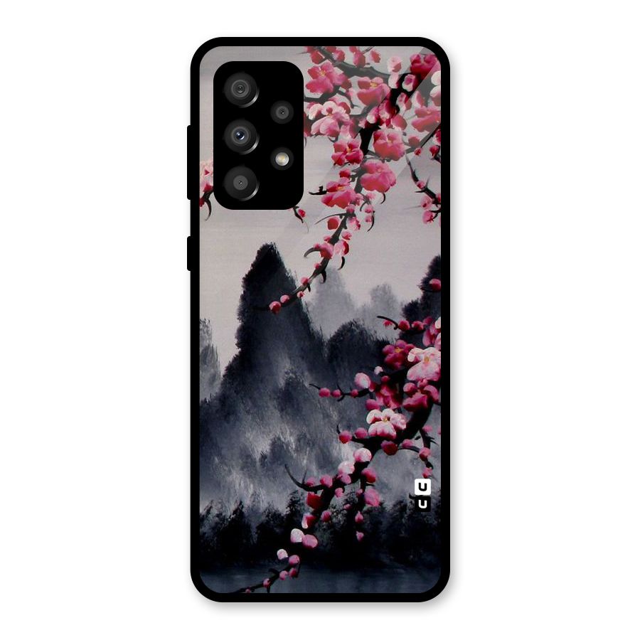 Hills And Blossoms Glass Back Case for Galaxy A32