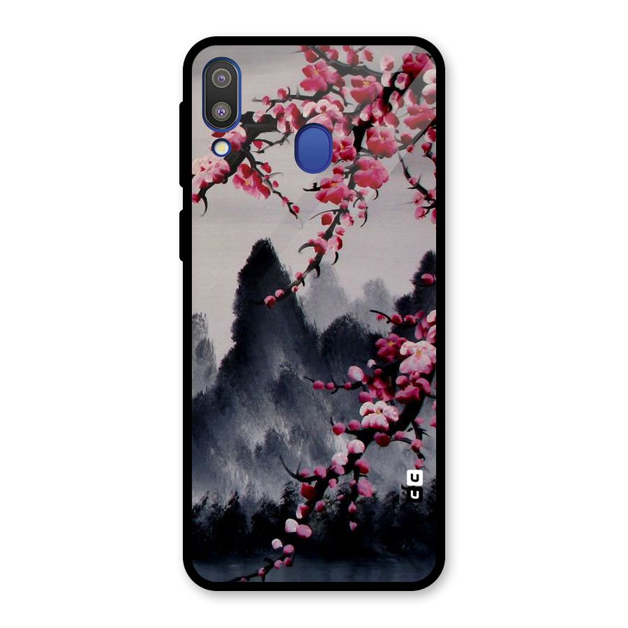 Hills And Blossoms Glass Back Case for Galaxy M20