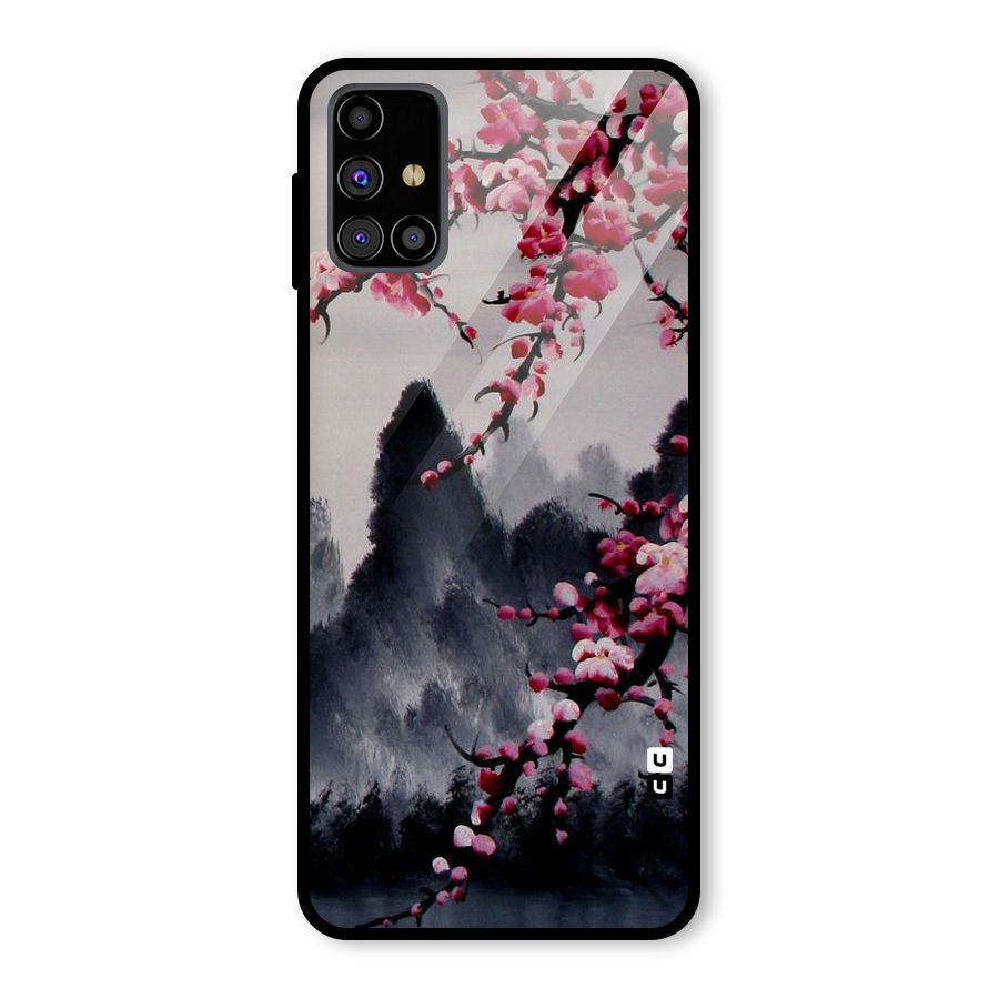 Hills And Blossoms Glass Back Case for Galaxy M31s