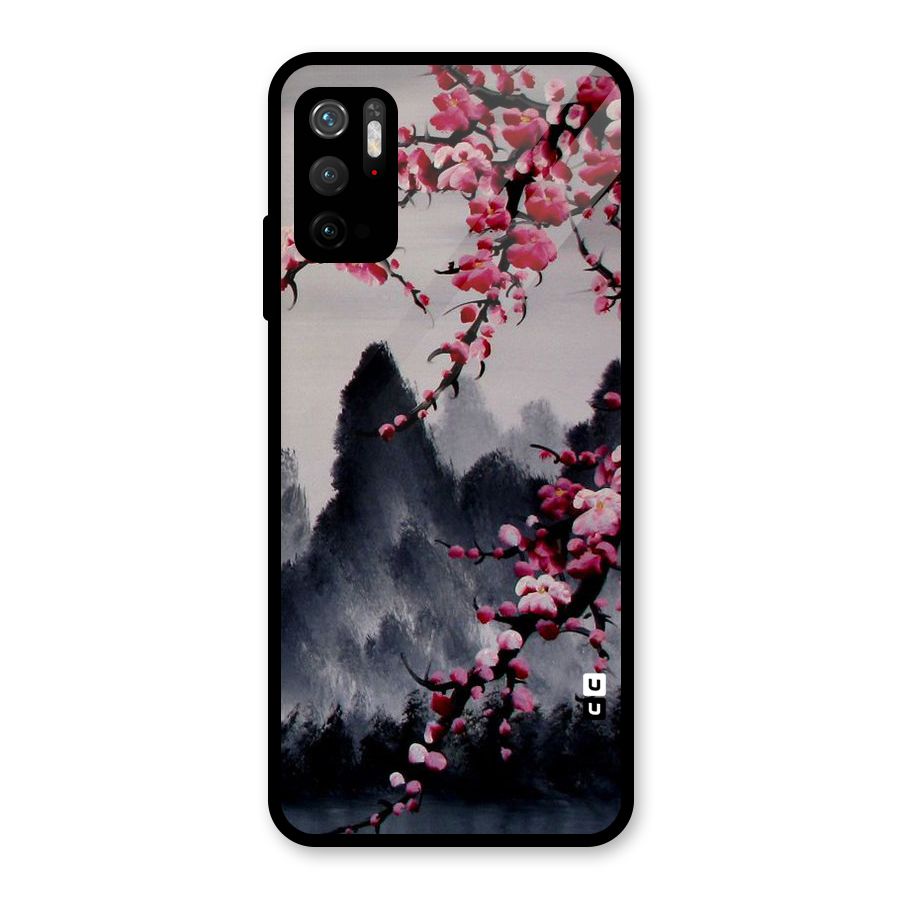 Hills And Blossoms Glass Back Case for Poco M3 Pro 5G