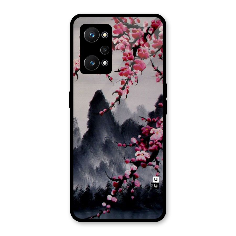 Hills And Blossoms Glass Back Case for Realme GT Neo 3T
