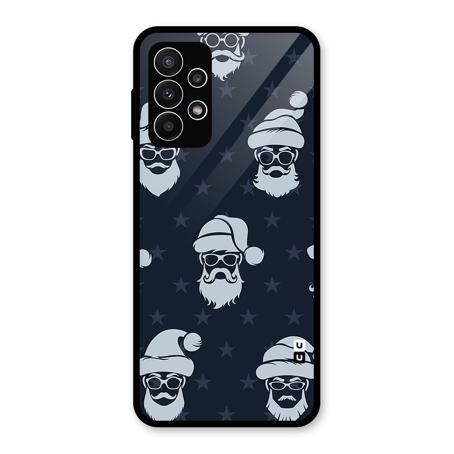 Hipster Santa Glass Back Case for Galaxy A23