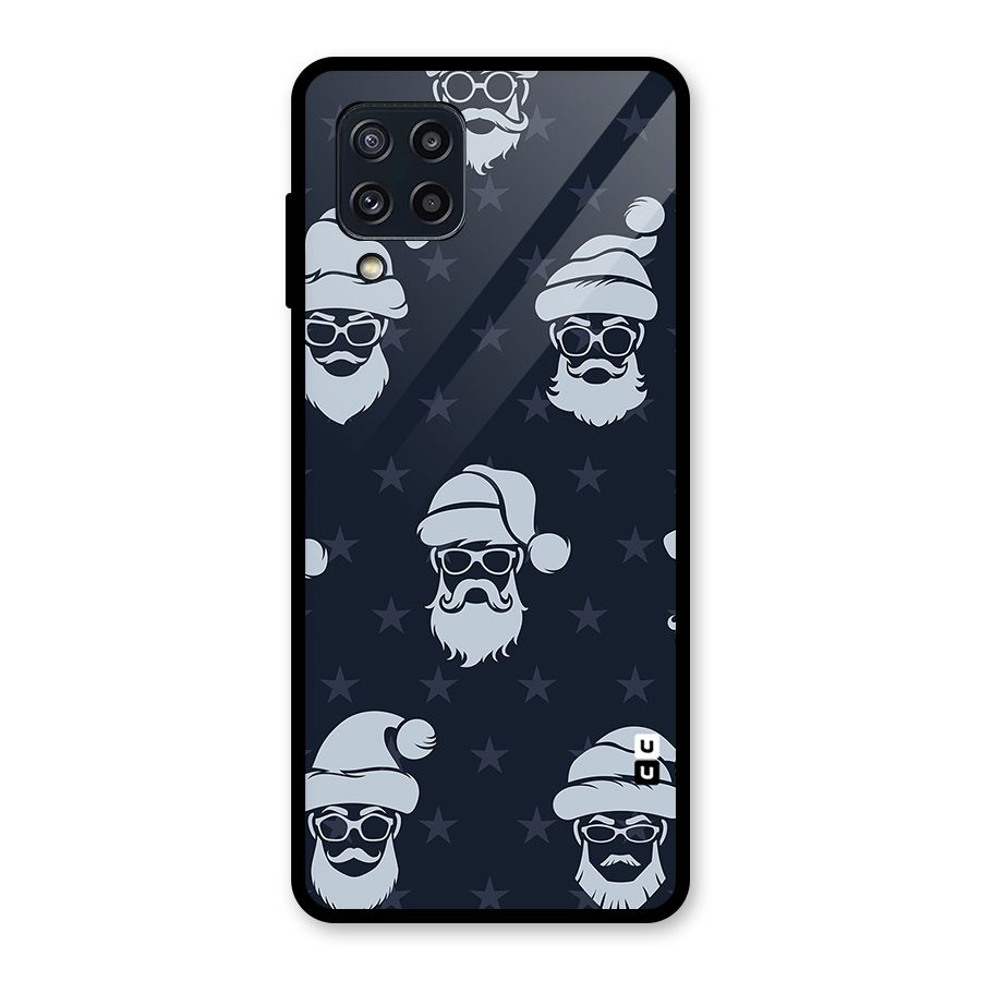 Hipster Santa Glass Back Case for Galaxy M32
