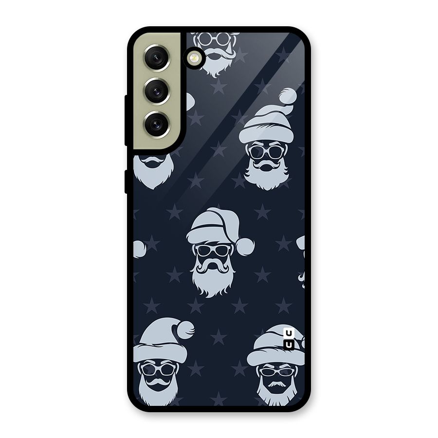 Hipster Santa Glass Back Case for Galaxy S21 FE 5G