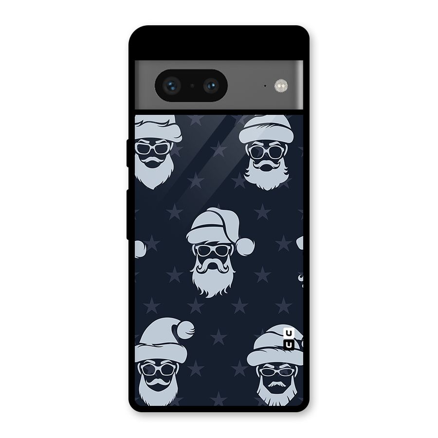 Hipster Santa Glass Back Case for Google Pixel 7