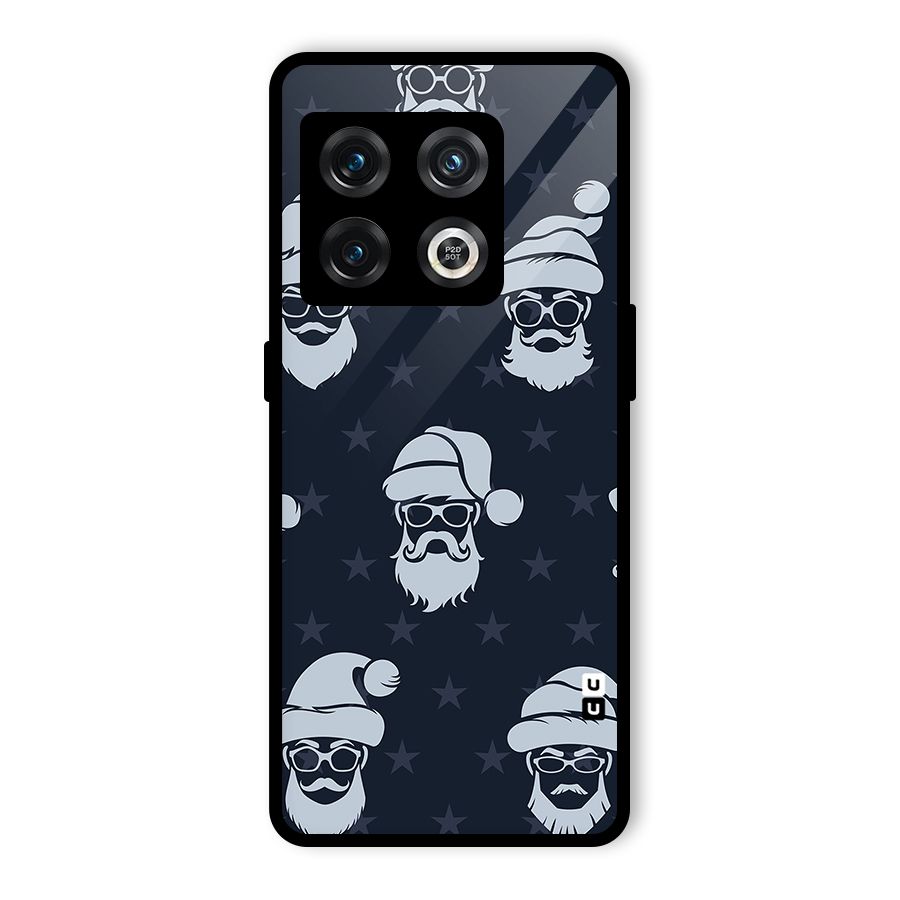 Hipster Santa Glass Back Case for OnePlus 10 Pro 5G