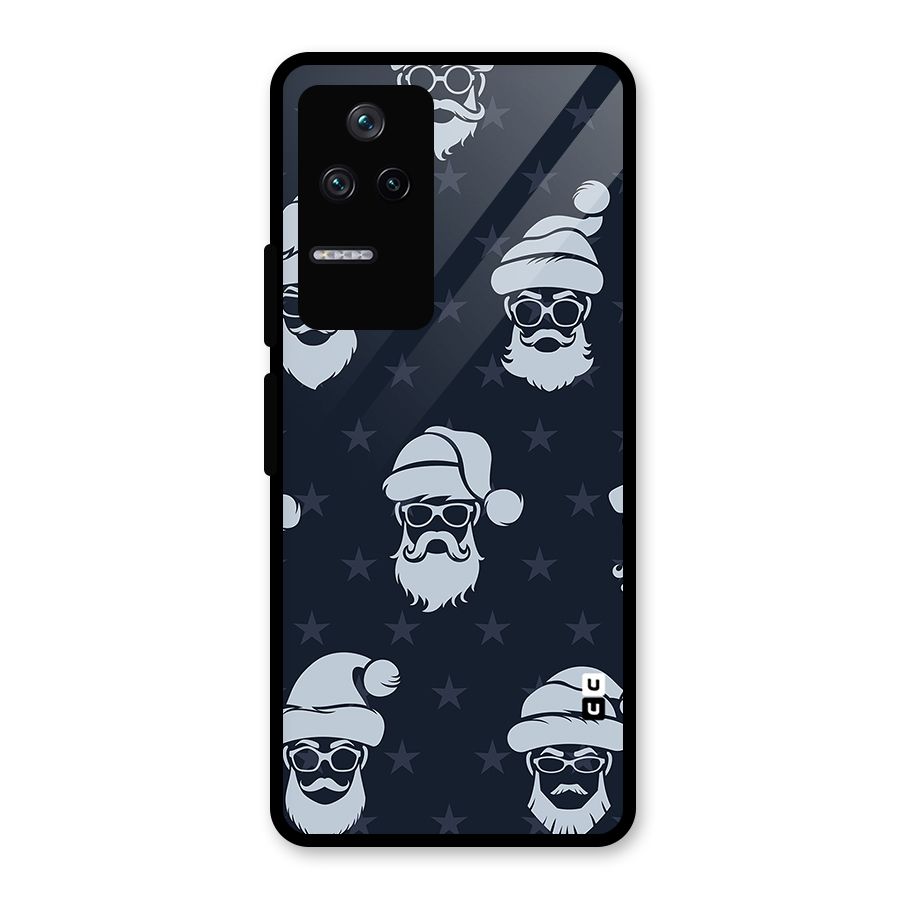 Hipster Santa Glass Back Case for Poco F4 5G