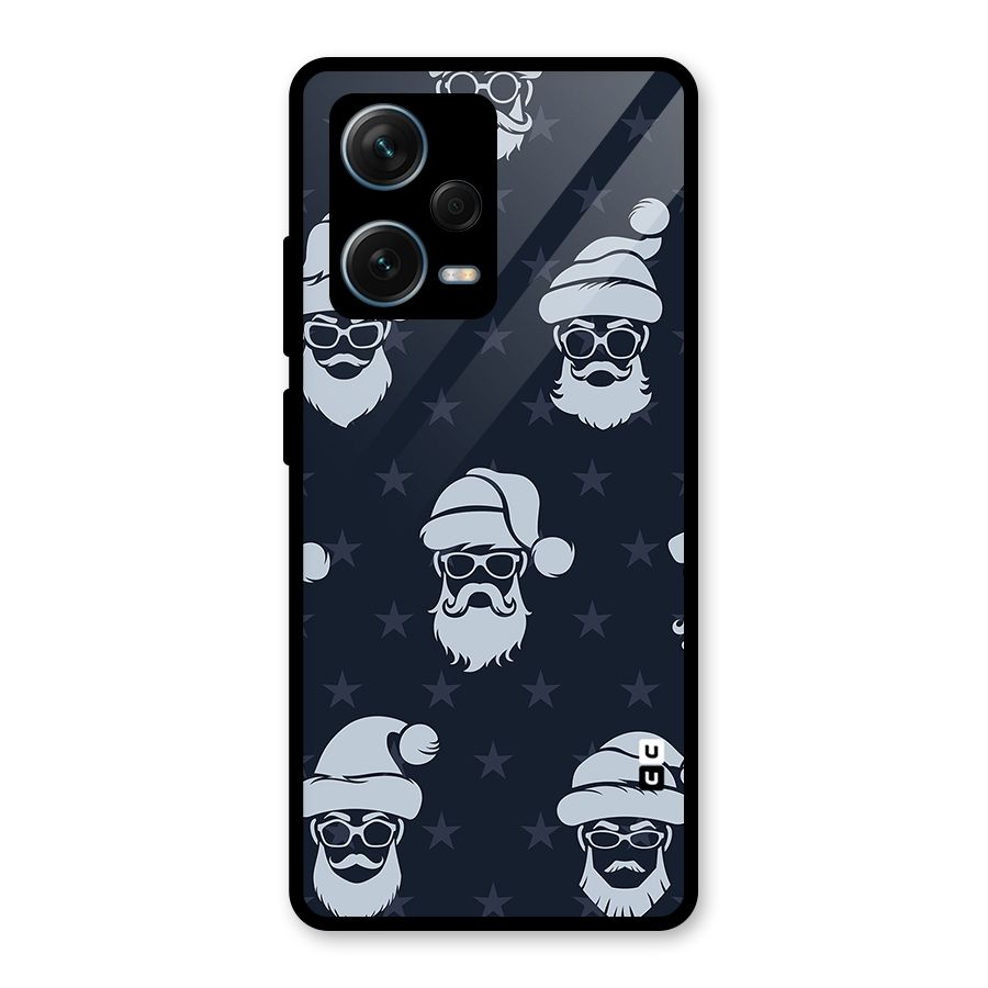 Hipster Santa Glass Back Case for Redmi Note 12 Pro Plus 5G