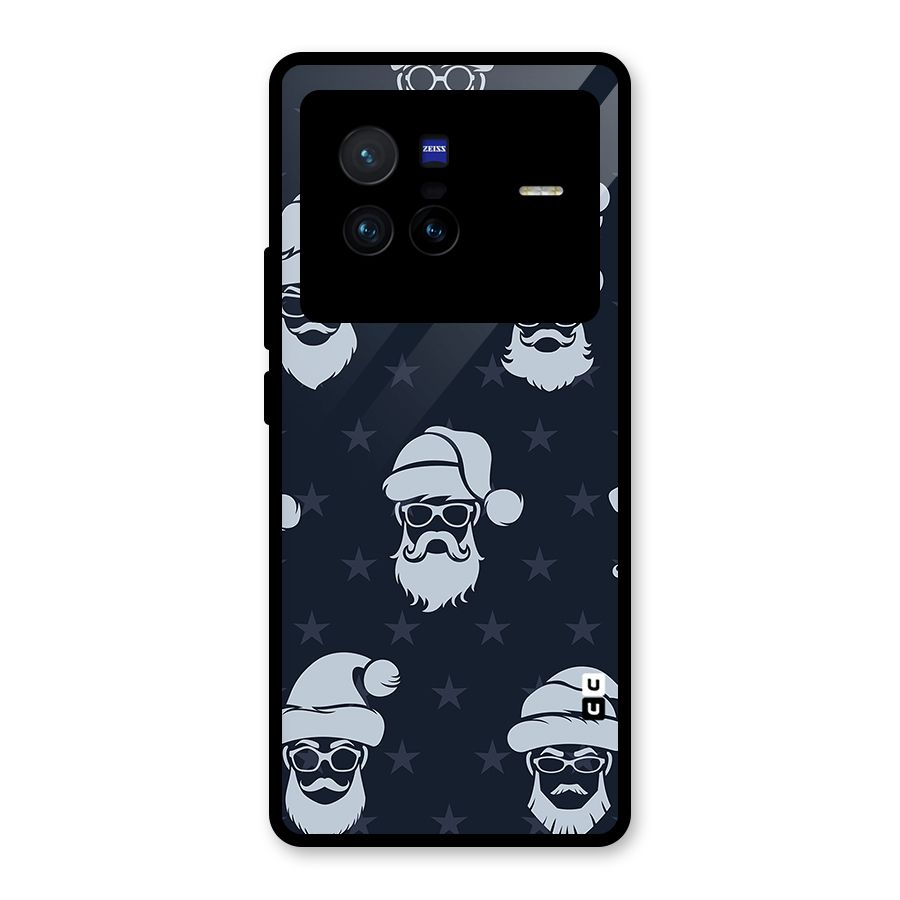 Hipster Santa Glass Back Case for Vivo X80