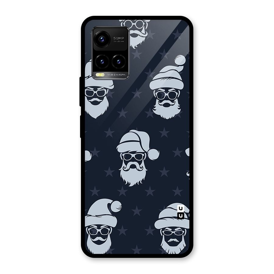 Hipster Santa Glass Back Case for Vivo Y21T