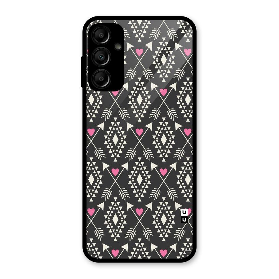 Hit Arrow Love Glass Back Case for Galaxy A14 5G
