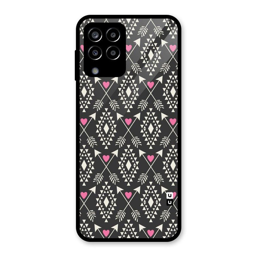 Hit Arrow Love Glass Back Case for Galaxy M33