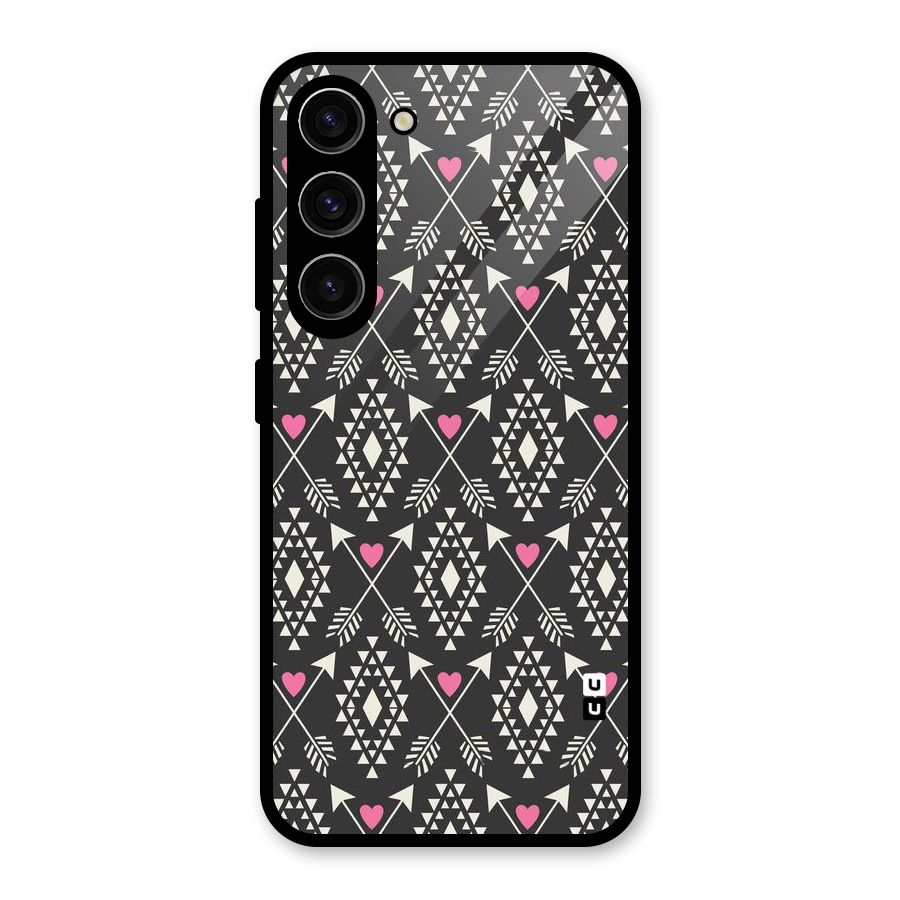 Hit Arrow Love Glass Back Case for Galaxy S23