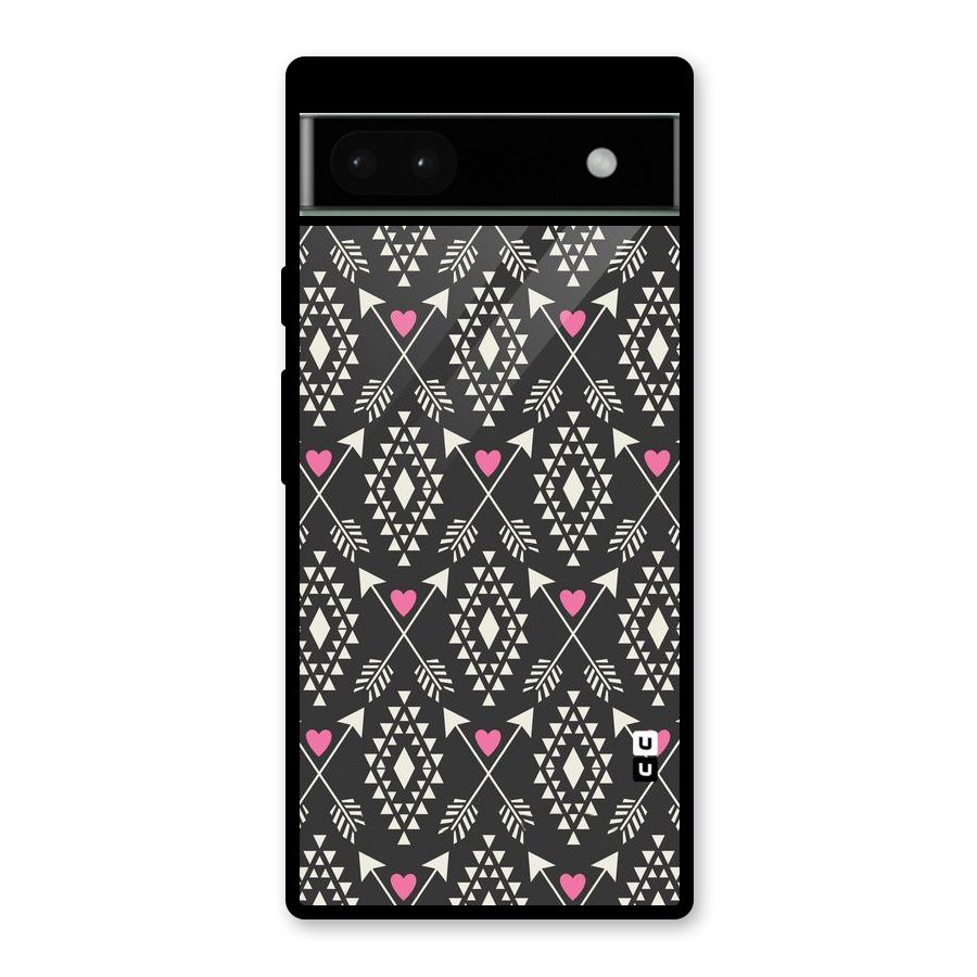 Hit Arrow Love Glass Back Case for Google Pixel 6a