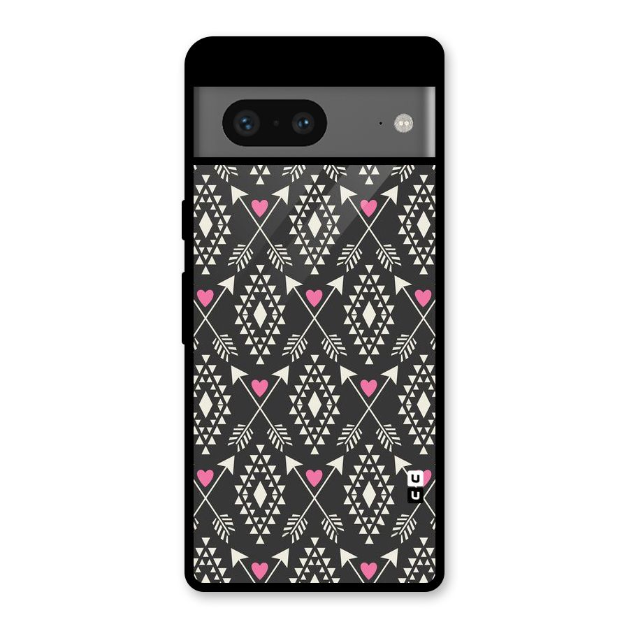 Hit Arrow Love Glass Back Case for Google Pixel 7