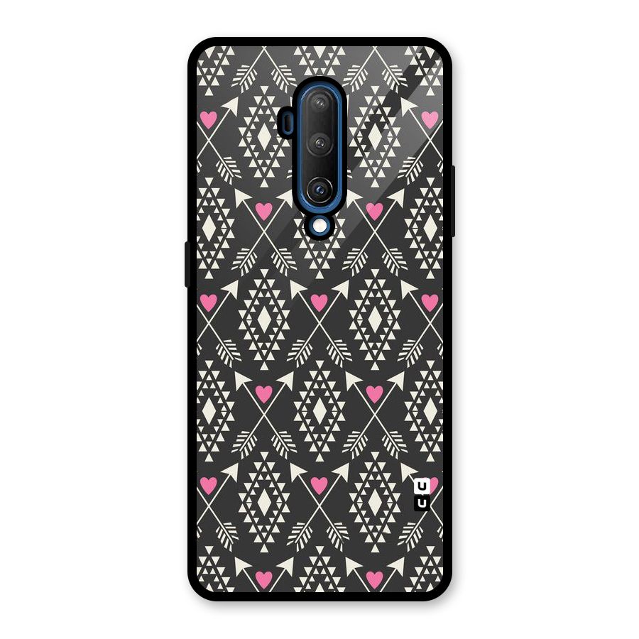 Hit Arrow Love Glass Back Case for OnePlus 7T Pro