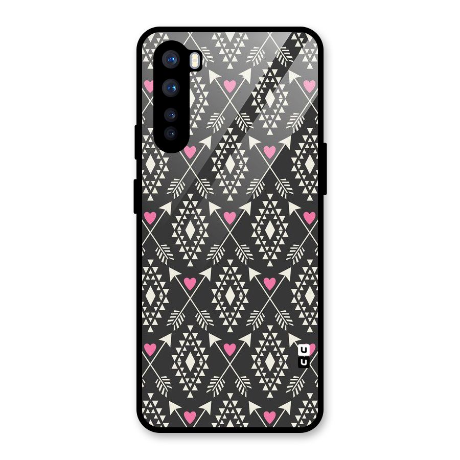 Hit Arrow Love Glass Back Case for OnePlus Nord